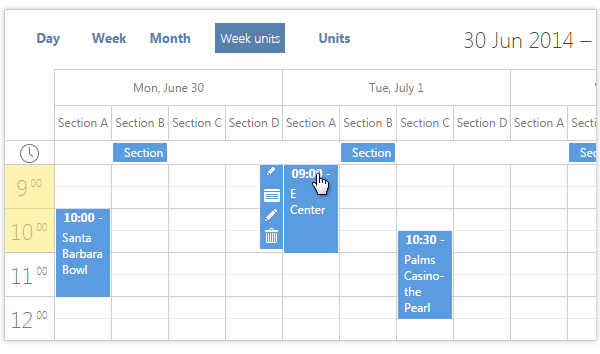 week units calendar days