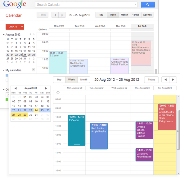 integration with google calendar