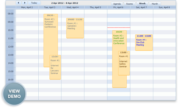 online booking calendar in aspx